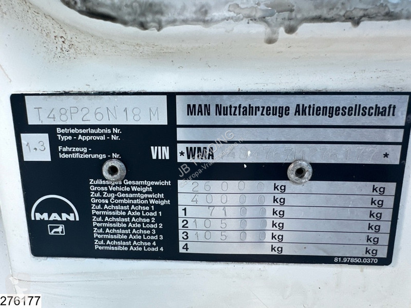 Lastbil MAN 26 400 6x4, EURO 2, Steel...
