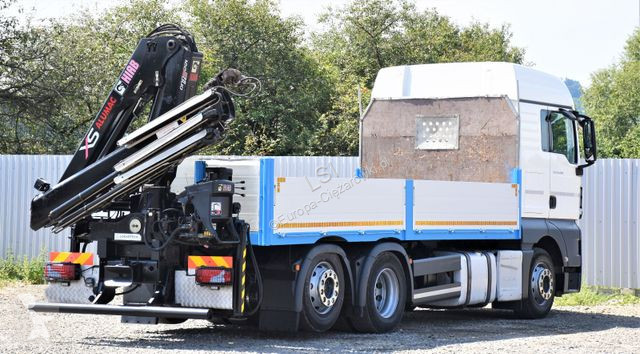 Lastbil MAN TGX Pritsche 6,20 m+HIAB 122...