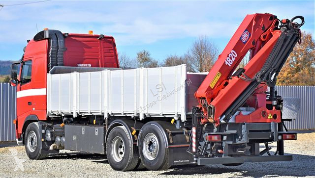 Camion Volvo 480 Kipper 6,20m + HMF 1823 K3 + FUNK