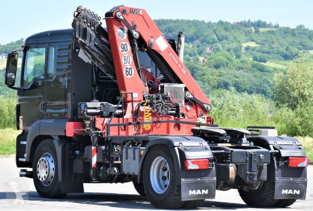 Camion MAN 18.400 Sattelzugmaschine + KRAN /FUNK