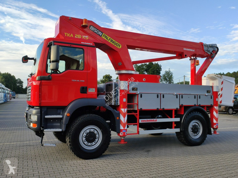 Camion MAN TGM 4x4 Zwyżka Bison Palfinger TKA...