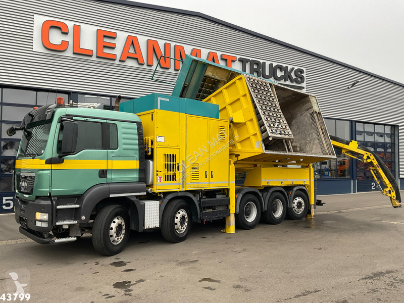 Camión MAN 35.480 10x4 RSP Tridem Saugbagger 10m³