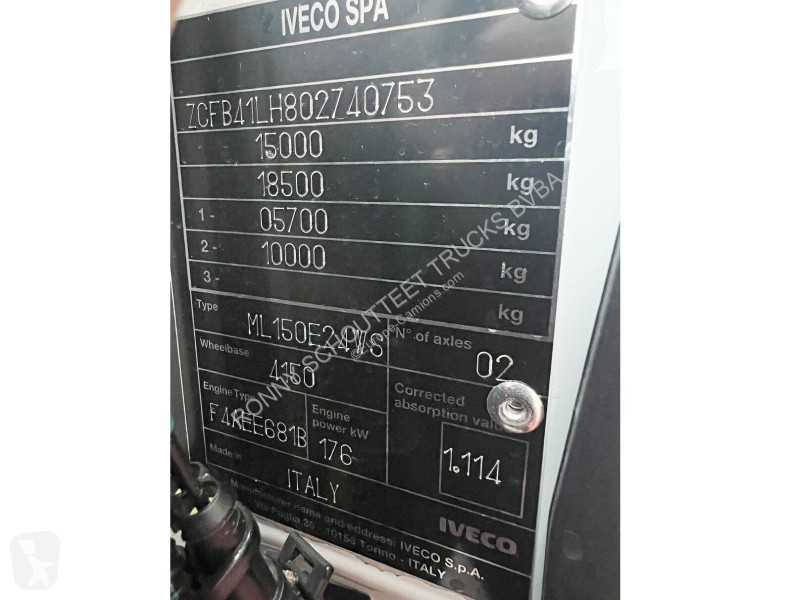 Vrachtwagen Iveco EuroCargo ML150E24 WS 4x4...