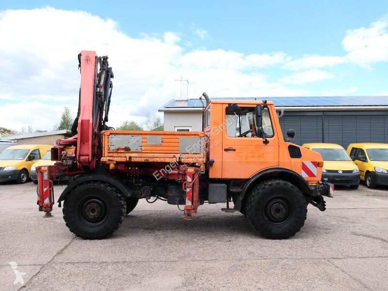 Camion Unimog U1450 Palfinger PK 105B AHK...