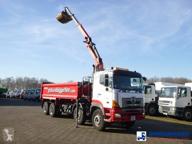 Camion Hino FY1EUKA 8x4 tipper RHD + Palfinger...