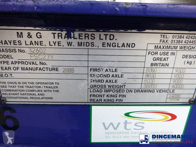 Kamion  3-axle container trailer 20-30 ft