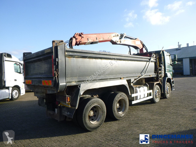 Camion Mercedes 3236 8x4 RHD tipper + Hiab 1283...