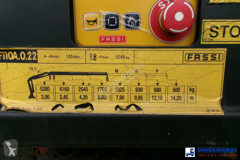 Lastbil Mercedes 2529 6x2 RHD + Fassi F110 crane