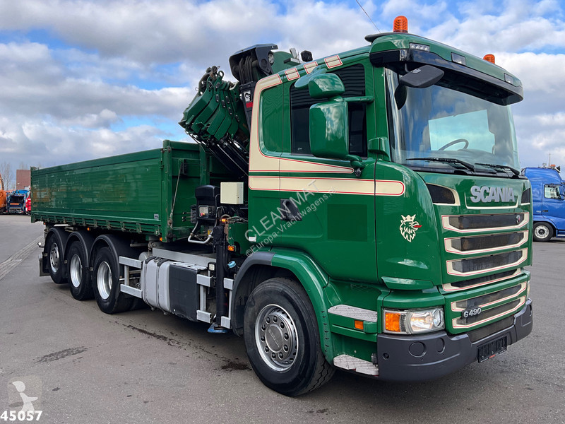 Camion Scania 490 8x4 Euro 6 Hiab 24 Tonmeter...
