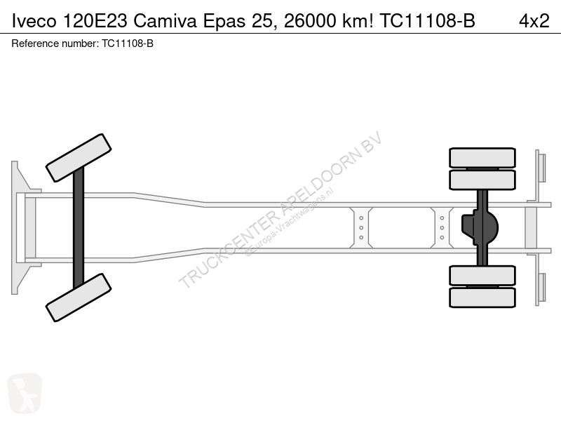 Kamion Iveco 120E23 Camiva Epas 25, 26000 km!