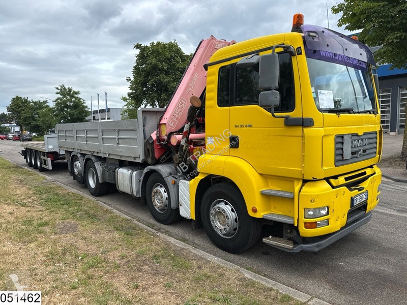 Kamion MAN 35 400 8x2, Handgeschakeld, Fassi,...