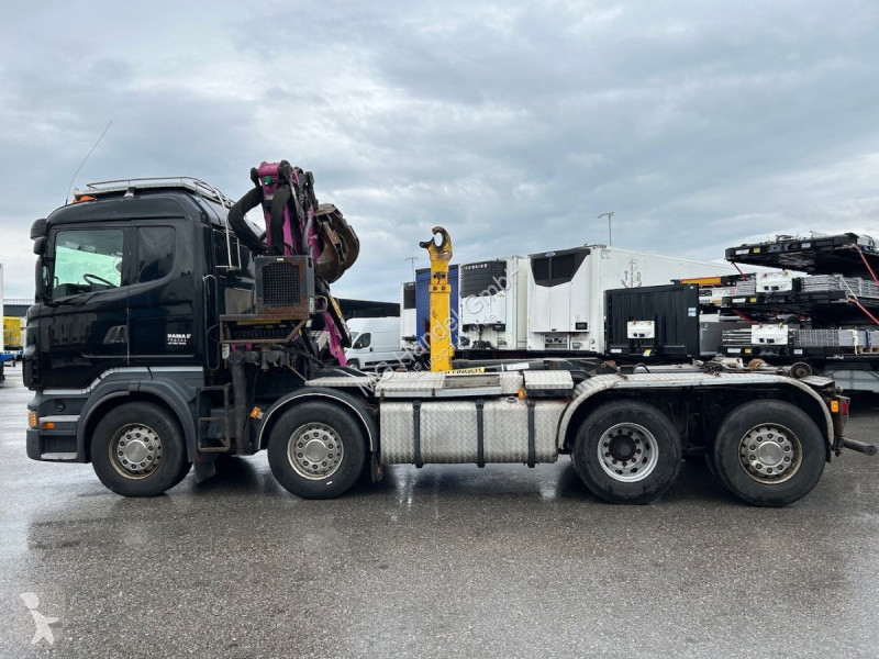 Camion Scania R560 8x2, Schrottkran, E5,...