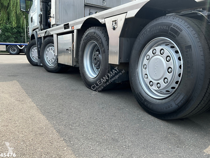 Camion Scania 480 HMF 85 Tonmeter laadkraan +...