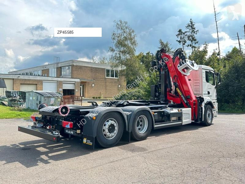 Kamion MAN TGS 26.470 6x2 Abrollkipper + Kran...