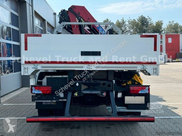 Lastbil MAN TGM 4x4 BB Pritsche HMF 1620 /4x hydr