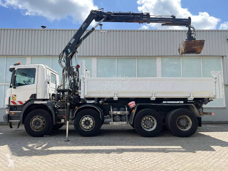 Camion Scania 400 8X4 KIER 2010 + HIAB Crane...
