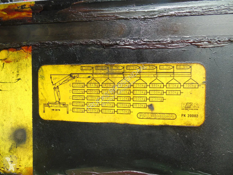 Kamion DAF 85380 + MANUAL + PALFINGER PK20.000...