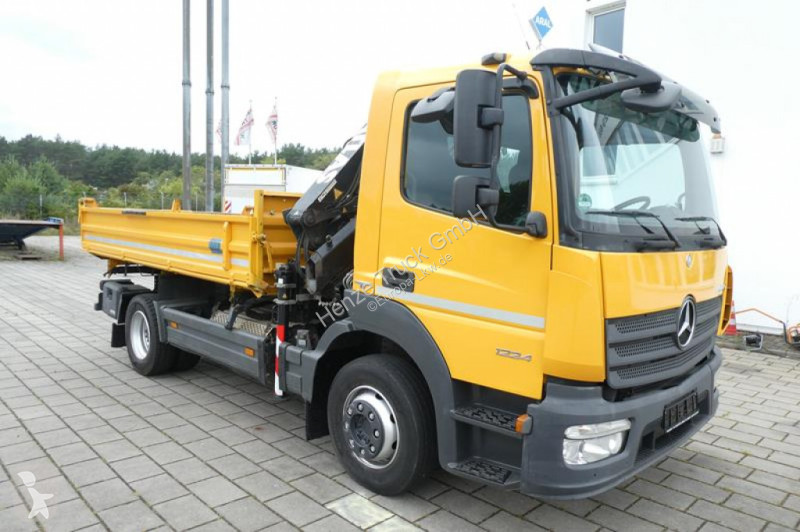 Camion Mercedes Atego 1224 K 2-Achs Kipper Kran...