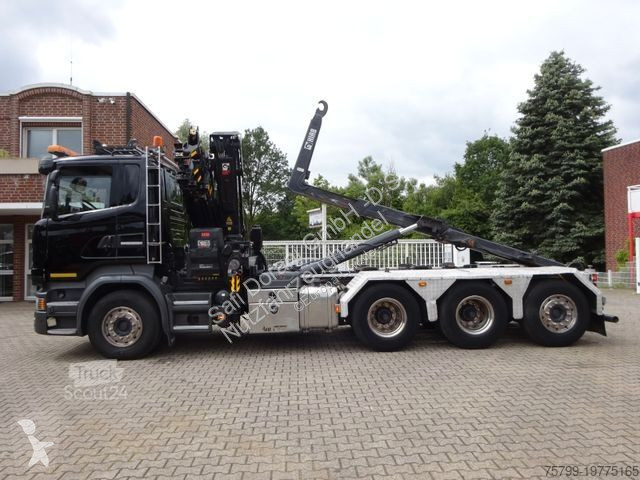 Camion Scania R490 Abroller + HIAB 302E-6...