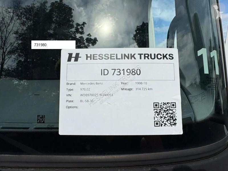 Camion Mercedes 815 Machinery transport NL...