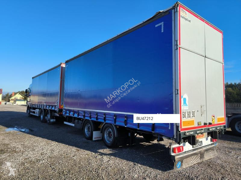 Camion remorque DAF Plandek Firanka