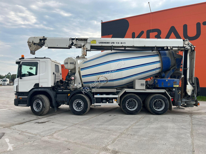 Lastbil Scania P 410 8x4 IEBHERR 9 m3 +...