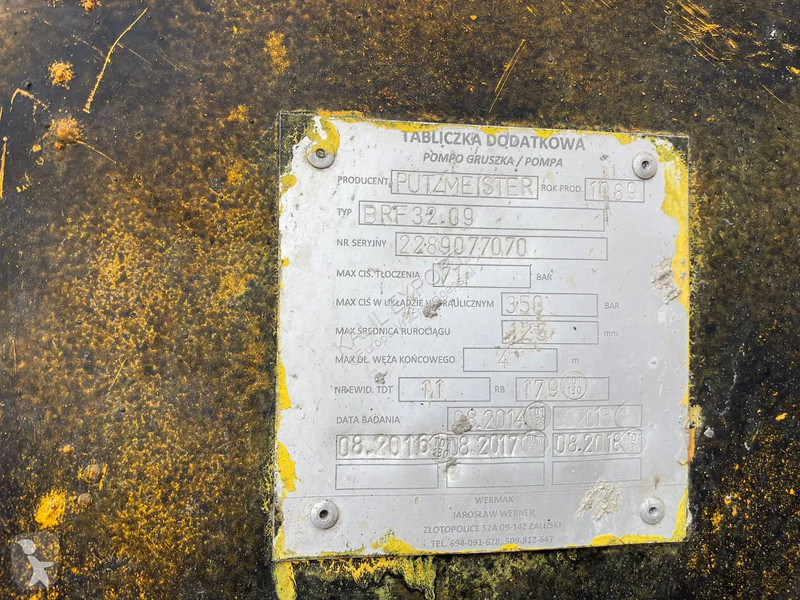 شاحنة Mercedes SK Putzmeister 32 Meter Concrete...