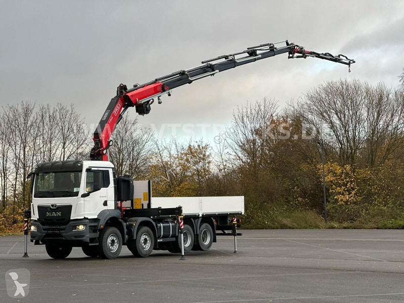 Грузовик MAN 35.470 8x4 Pritsche + FASSI F345RB...