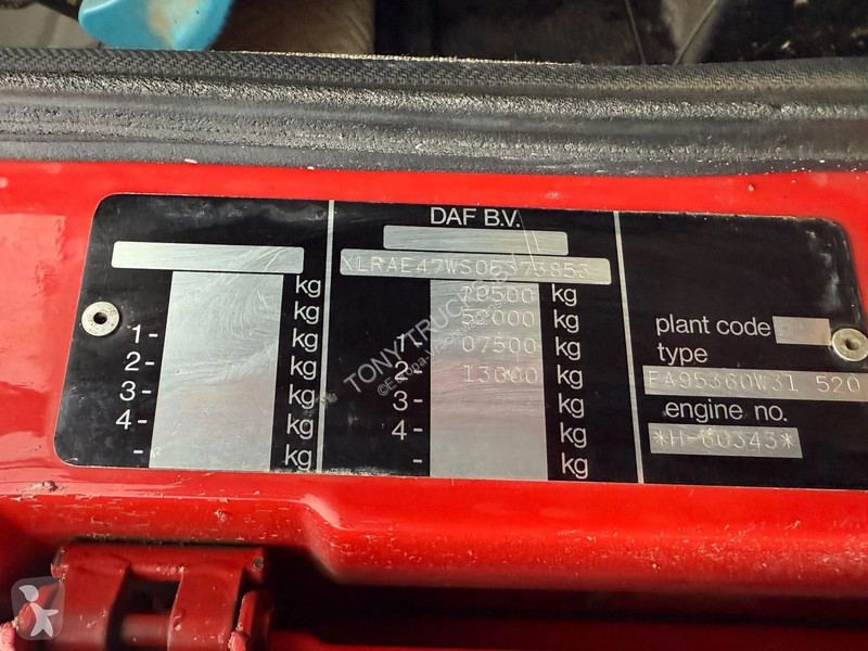 شاحنة DAF 95360 4X2 SPRING/SPRING ZF MANUAL...