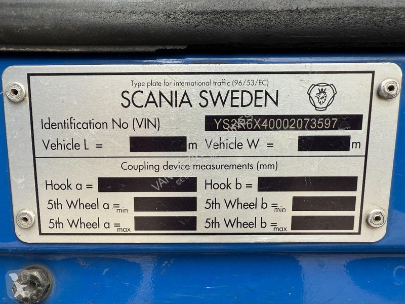 شاحنة Scania R730B6X4HSA V8 6X4 Retarder 2012...