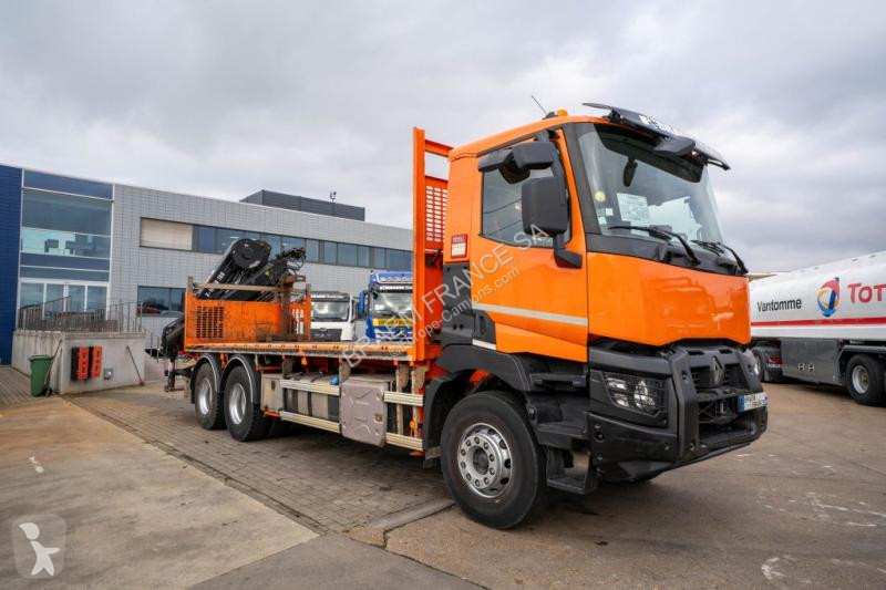 شاحنة Renault  C 430 DXI-6X4+ HIAB 18T/m / 3 EXT