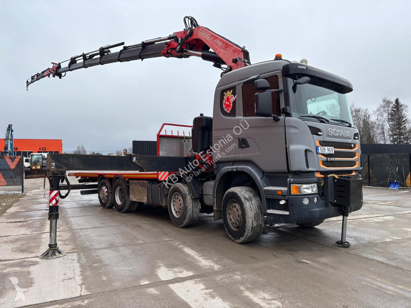 شاحنة Scania G 440 8x2*6 FASSI F800 + JIB /...