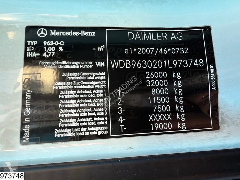 شاحنة Mercedes 2535 6x2, EURO 6, Palfinger, Remote