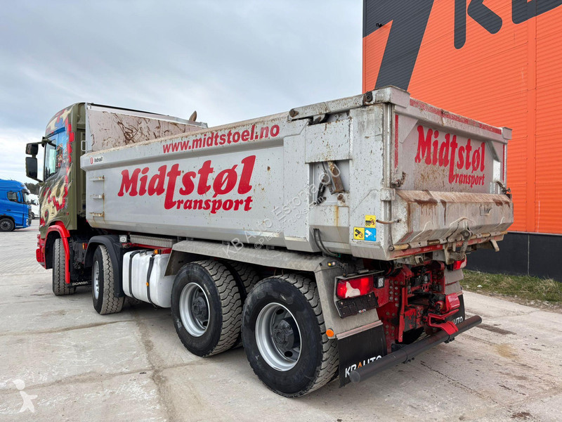 شاحنة Scania R 520 8x4 RETARDER / FU STEE / BOX...