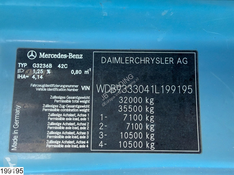 شاحنة Mercedes 3236 8x4, PTO, Liebherr, Steel...