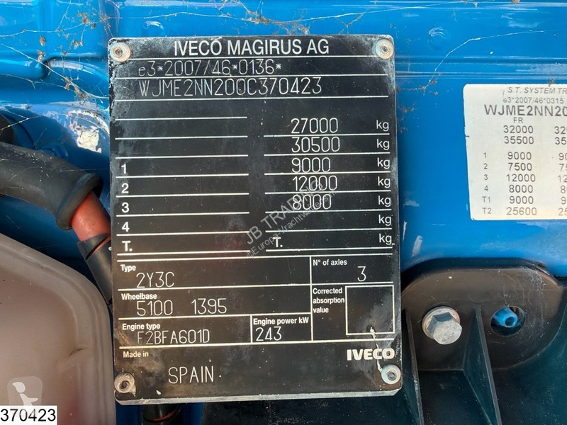 شاحنة Iveco 300 CNG 8x2, EURO 6, CIFA 9m3, CNG,...