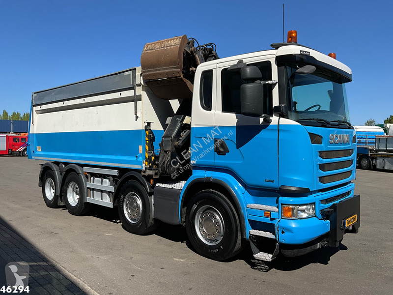 شاحنة Scania 410 Euro 6 HMF 16 Tonmeter Z-kraan