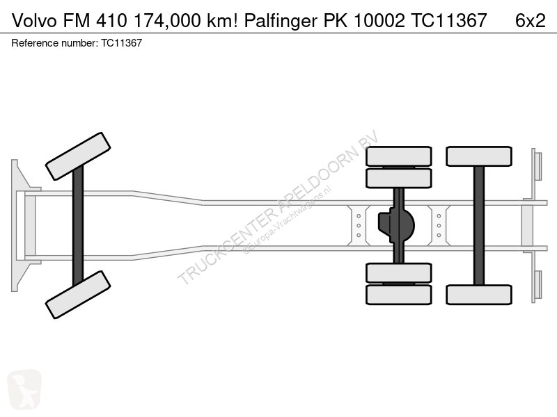 شاحنة Volvo 174,000 km! Palfinger PK 10002