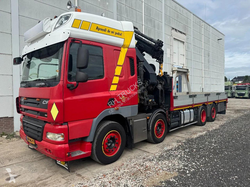 شاحنة DAF 85460 8X2 HIAB 477E-7 + JIB 75X +...