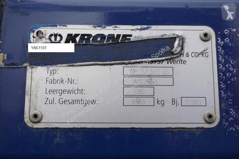 Camión Krone ZABUDOWA / BDF / FIRANKA / DŁ. 7,7...