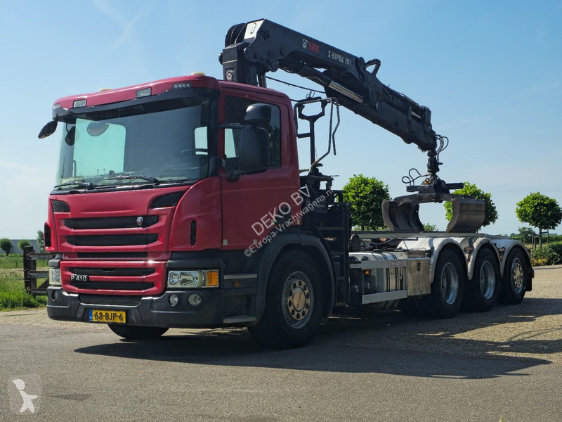 شاحنة Scania 410 CRANE/CONTAINER!! ZERO...