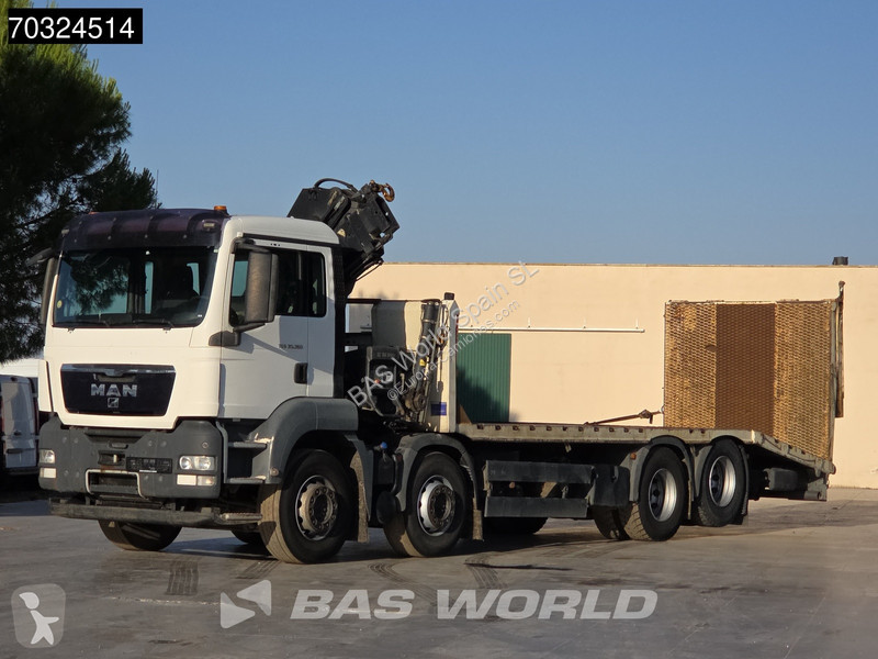 شاحنة MAN 35.360  8X2 Grua HIAB 166 Rampas...