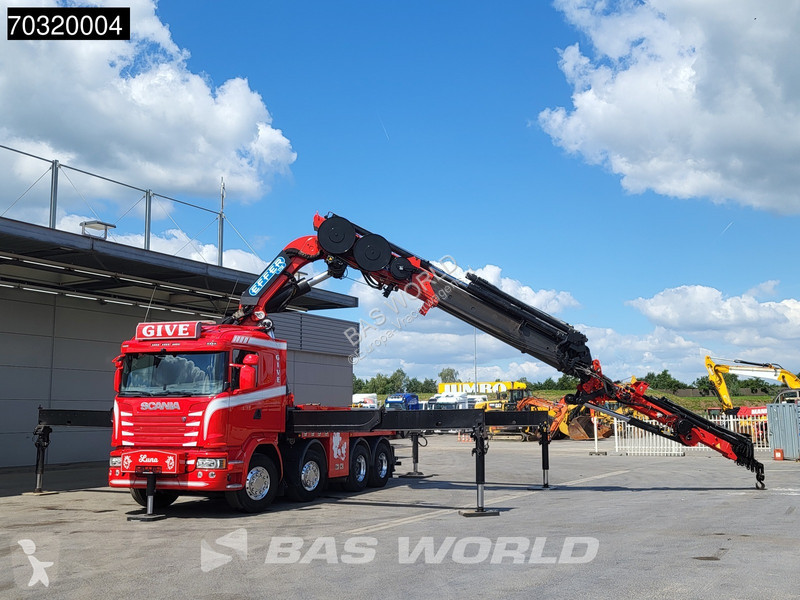 شاحنة Scania 490 8X4 EFFER 1750/8S + JIB 6S...