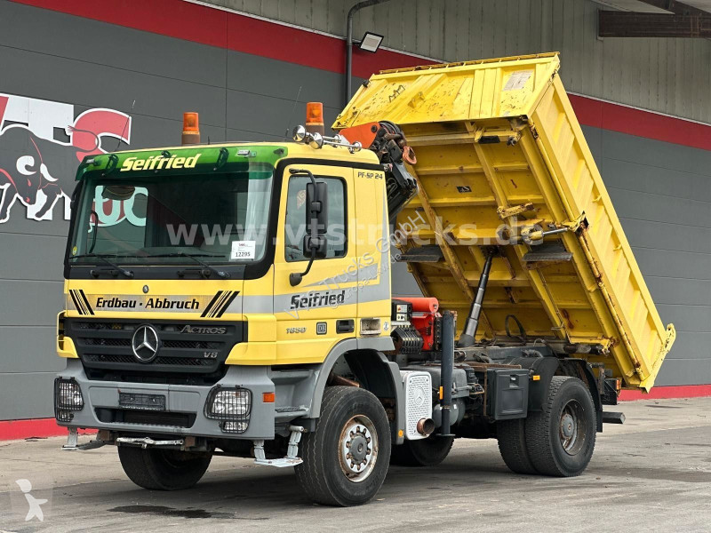 Camion Mercedes 1850 V8 MP2 4x4 BB Meiller-DSK,...