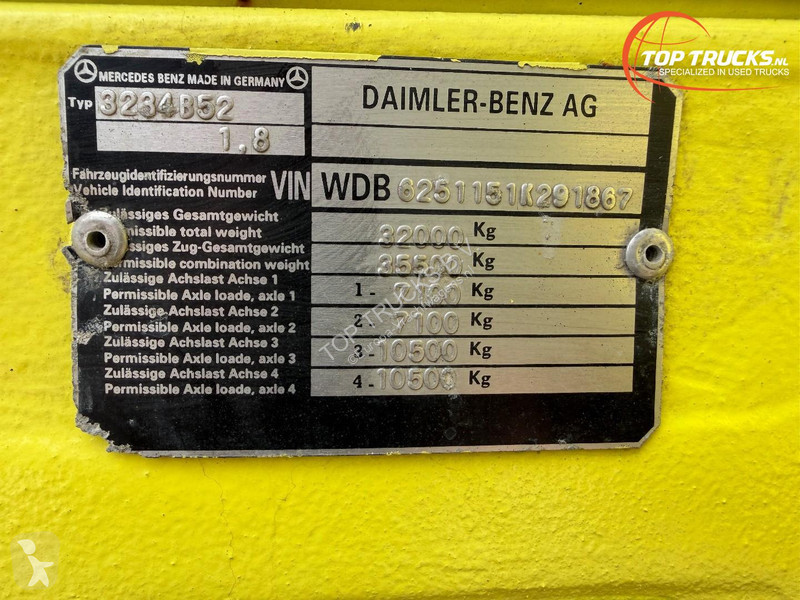 شاحنة Mercedes SK 8x4 - V6 - Euro 2 - Big Axels...