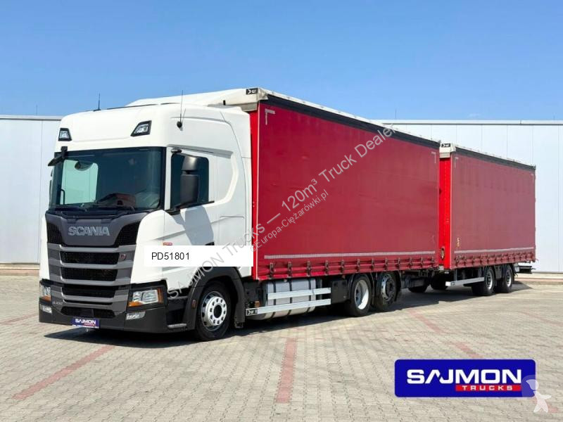 شاحنة Scania R450 / ZESTAW TANDEM 120 M3 / 7,75...