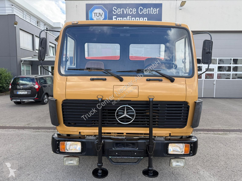 شاحنة Mercedes Plattendruckwagen Planen Aufbau...