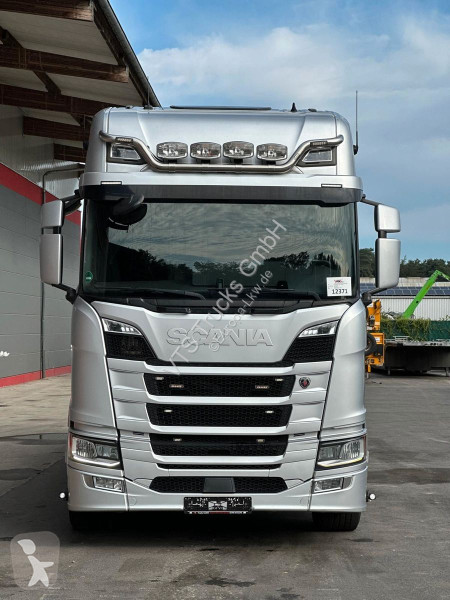 Lastbil Scania R450 6x2  Pritsche FASSI 155 K...