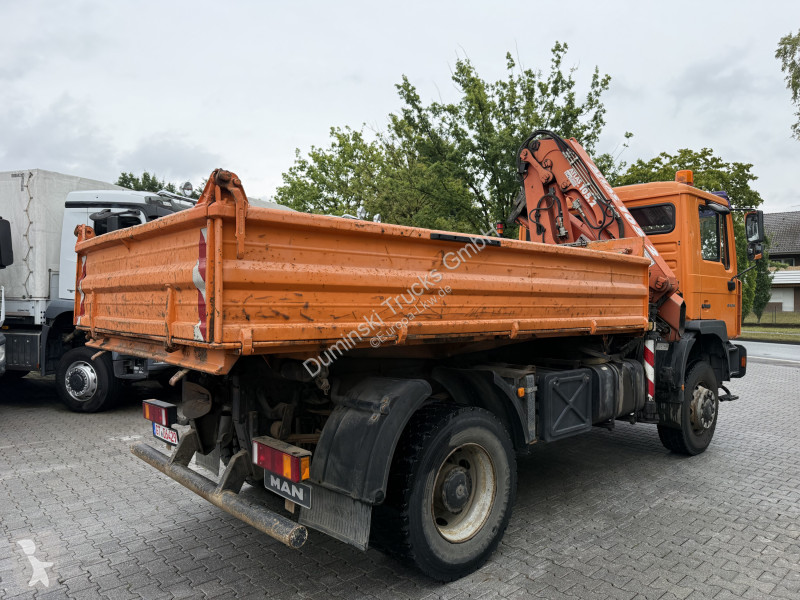 شاحنة MAN ME 18.250 4X4 Kipper mit Kran Atlas...