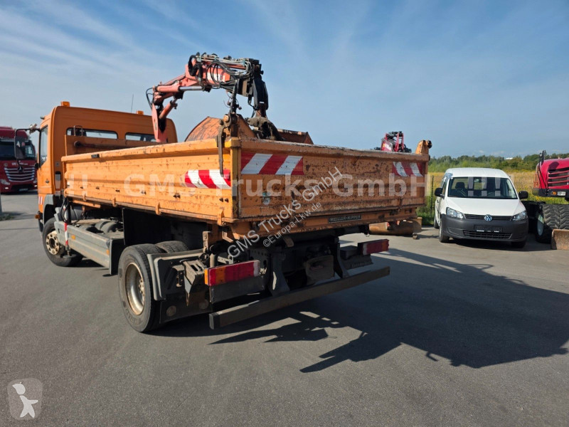 Camion Mercedes 1218 / Kipper+Kran / load...